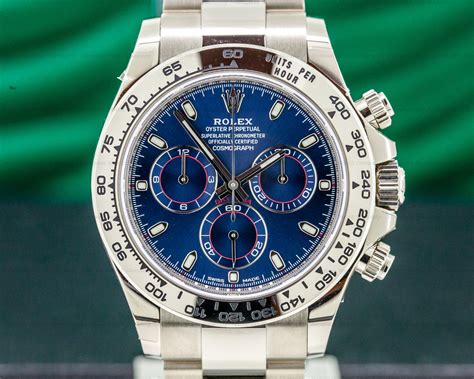 rolex daytona white gold blue|Rolex daytona white gold price.